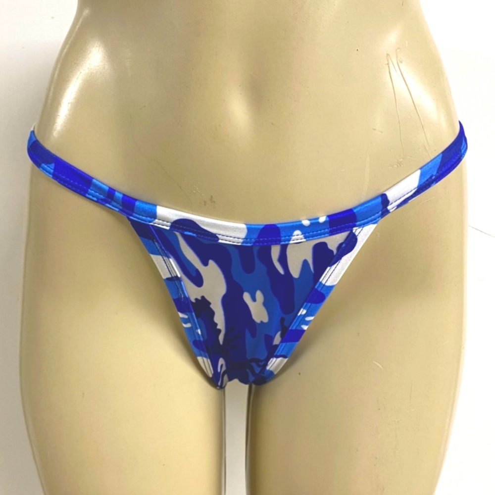 Thong Bikini -Army Fatigue Print / Handcrafted